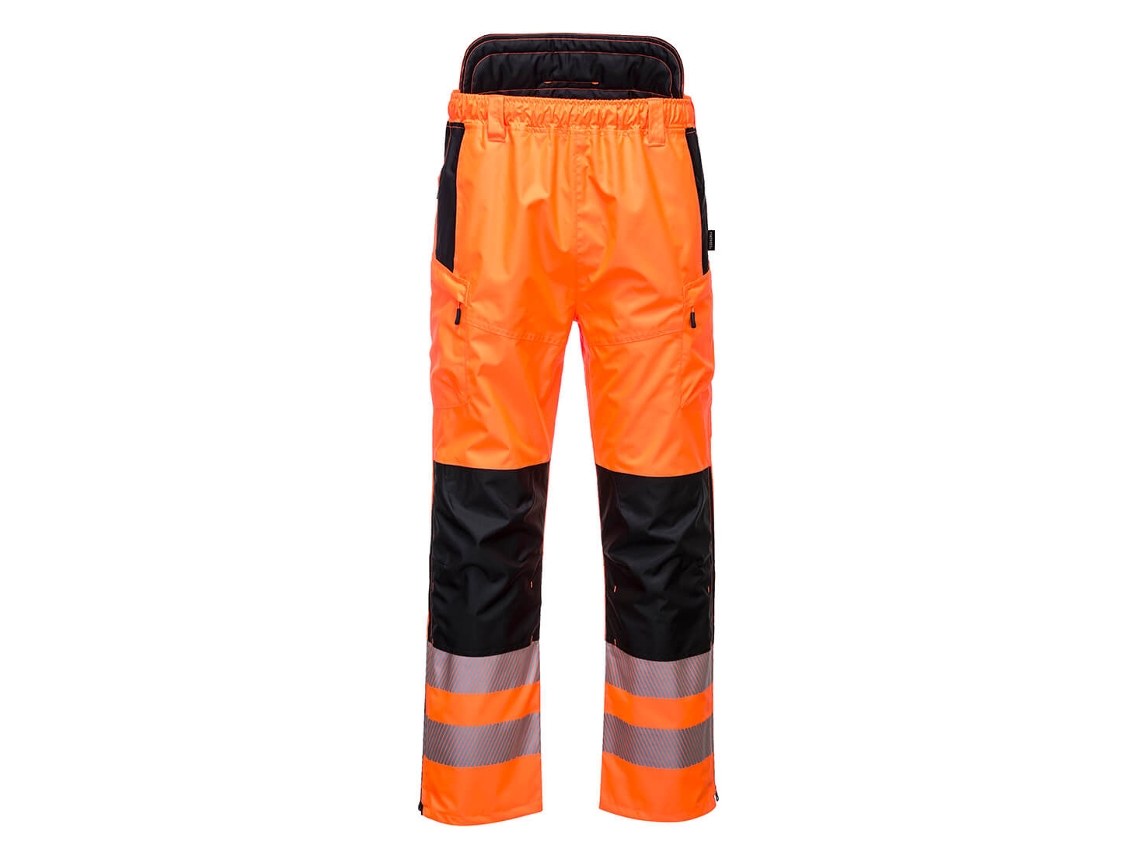 Calças Pw3 De Extrema Alta Visibilidade Laranja E Preto / 4xl