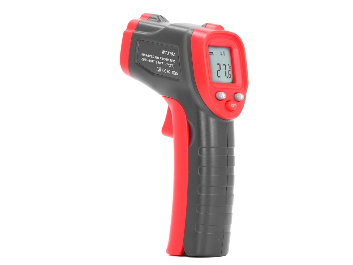 Termômetro Infravermelho para Cozinha Sem Contato Laser Ir Digital 50~400℃ (‑58~752℉)