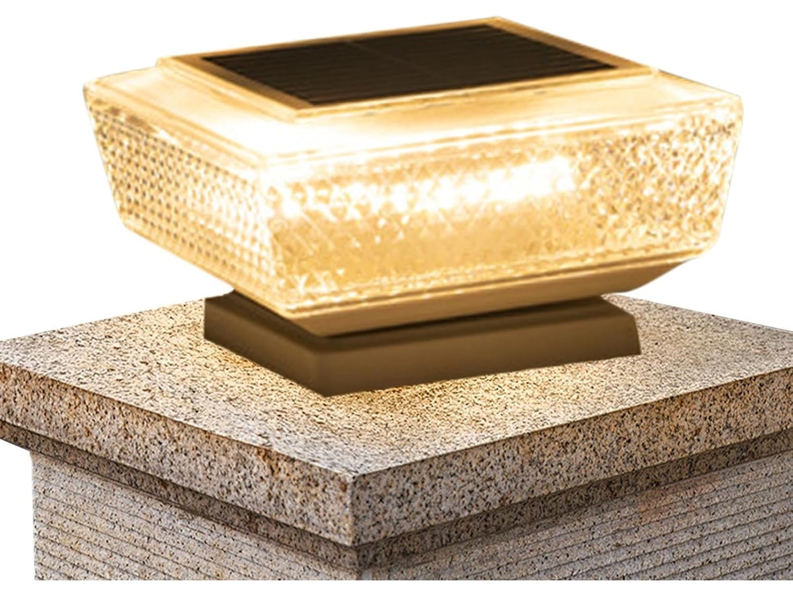 Luminárias Solares Para Cerca | Conjunto De 2 Luminárias Solares À Prova Dágua Para Deck | Lâmpada Gokoco