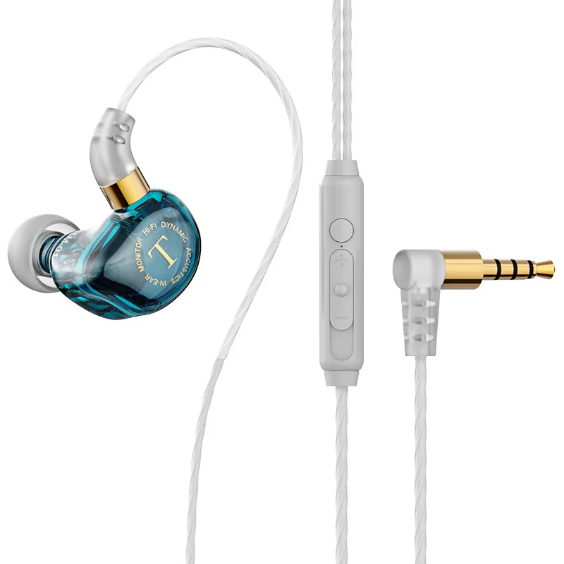 FONES DE OUVIDO COM FIO MDUG Alta Fidelidade com Som Surround e Graves (azul)
