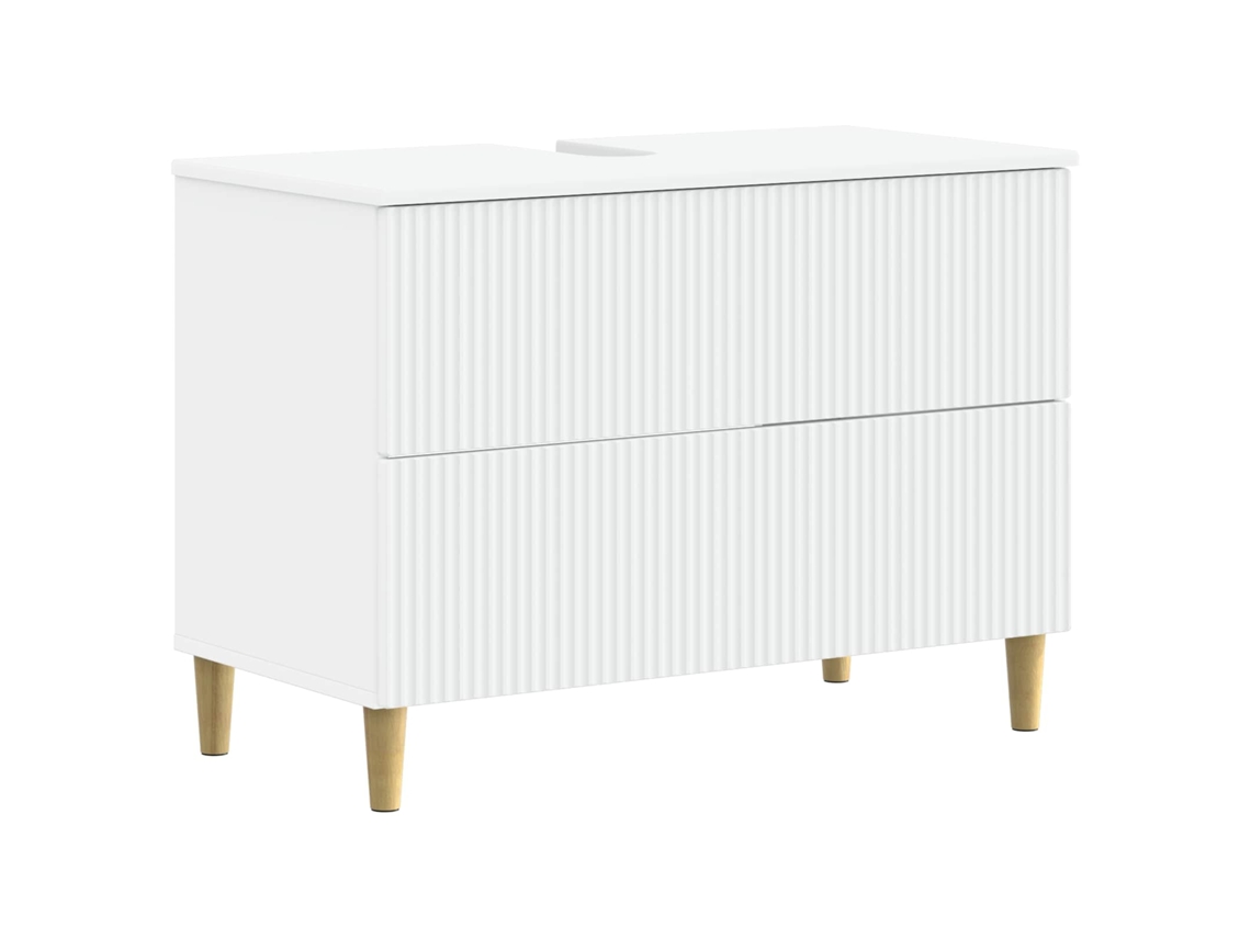 Vidaxl Armário Para Pia De Banheiro Arnhem Branco 82 X 41 X 59 Cm