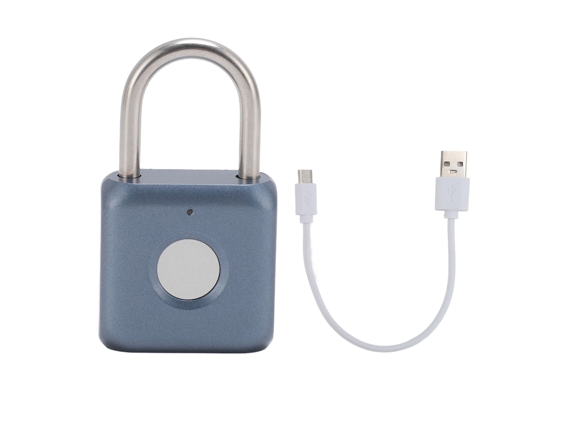 Cadeado Inteligente Com Impressão Digital Usb À Prova D'água