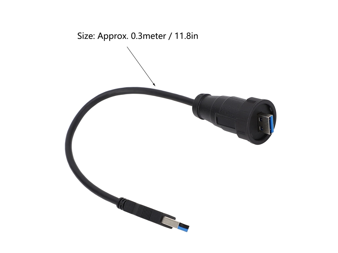 Laxiscreed Conector Usb 3.0 À Prova De Água Com Ficha Direta Para Equipamentos