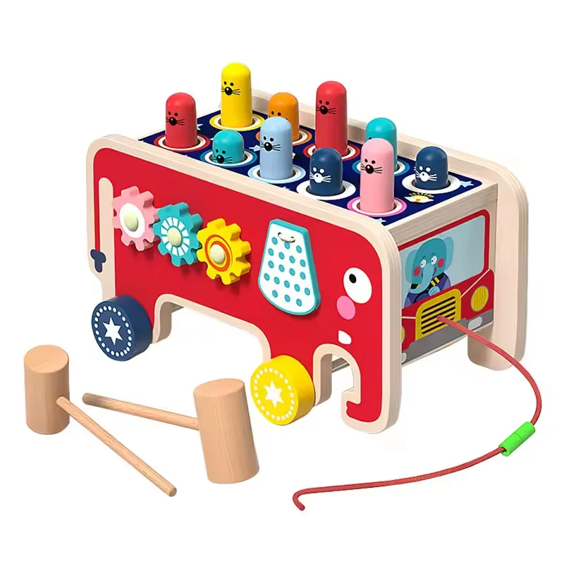 Brinquedos De Madeira Divertidos Para Crianças, Com Atividades Montessori.