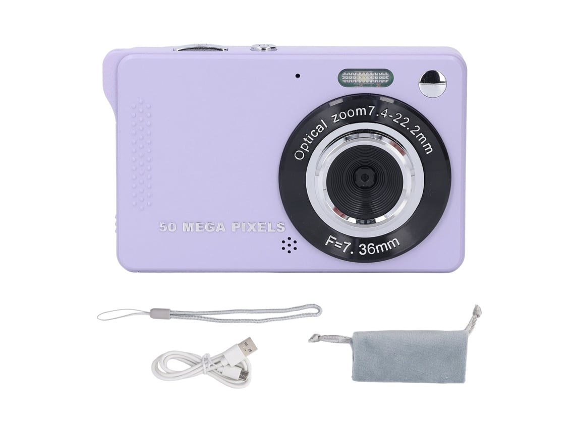 2026 câmara Digital 50mp com Autofoco, Gravação 1080p, Tela de 2.8 Polegadas e Tamanho de Bolso