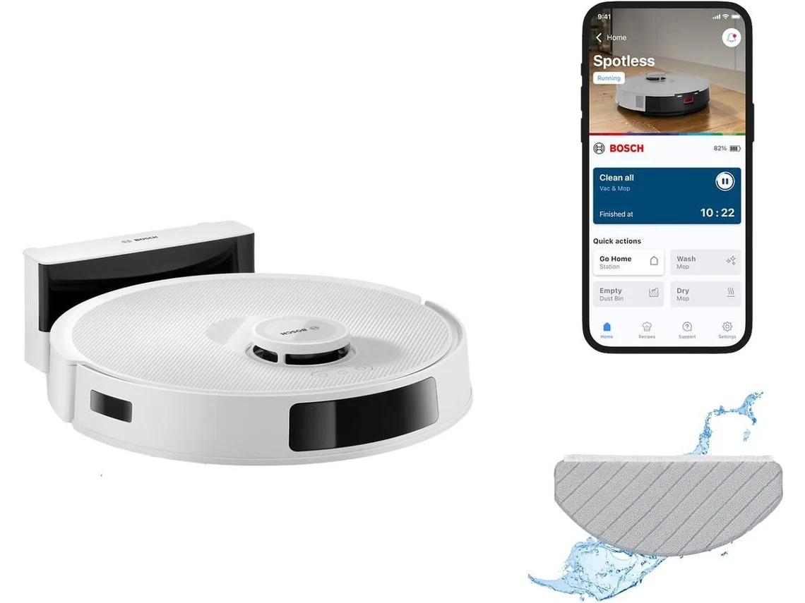 Aspirador Robô BOSCH BCRC1W Spotless Basic Branco