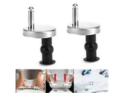 Acessório De Dobradiça Fixa Para Assento De Vaso Sanitário, Pacote Com 2 Dobradiças De Liberação Rápida Aquaforge