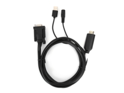 Adaptador HDMI Lurelia Cabo para VGA, 1080p, 1,8 M, Áudio Com