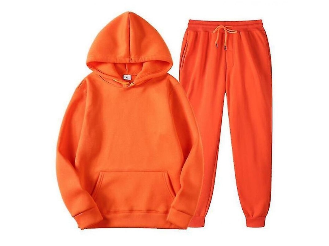 2026 conjunto de Chándal para Hombre de Manga Larga de Color Sólido Casual Ncd L Laranja