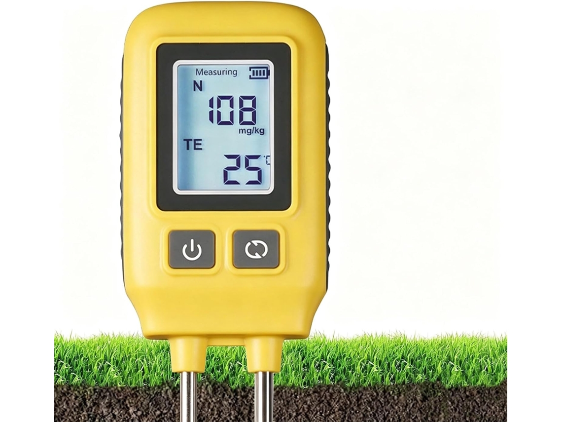 Medidor Digital De Nitrogênio, Fósforo E Potássio No Solo Josby, Com Visor Temperatura, Nutrientes Do Tela