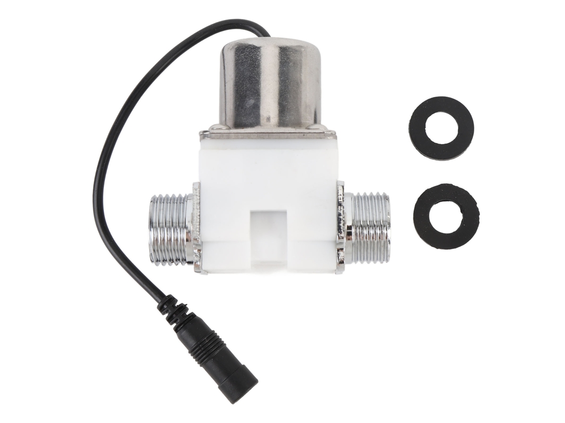 Válvula Solenóide Pulsada Elétrica Controle Água G1/2 Dc Plástico Aço Inoxidável