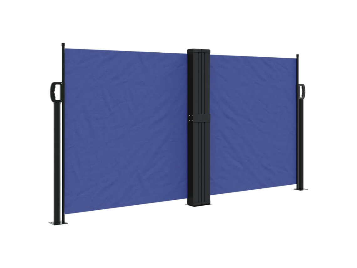 Retractable Side Awning, Retractable Side Awnings Vidaxl Azul Poliéster (120 X 1200 Cm)