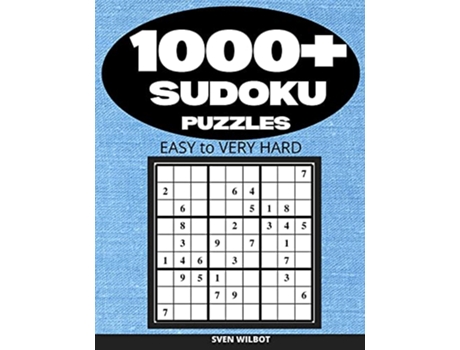 Livro 1000 Sudoku Puzzles Easy to Very Hard Sudoku puzzle book for adults with solutions de Sven Wilbot (Inglês)