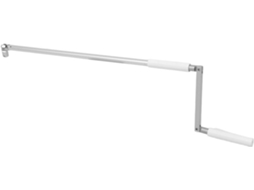 Manivela Para Abrir Janelas Uonlytech Com Corrente, Compacta Em Liga De Zinco Na Cor Prata, Adequada Para Persianas De