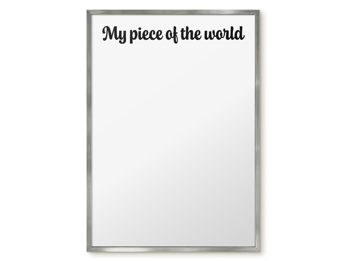 Magnetic Board For Wall My Piece Of The World For The Bedroom Espelharte (50x70 Cm)