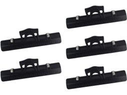 Clipes para partituras Lurrose, em ABS preto e metal, 5 peças para fixar páginas, uteis e portateis para casa ou passeios.