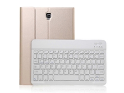 Capa De Couro Ultrafina E Destacável Com Teclado Bluetooth A830 Para Tablet Galaxy Tab S4 10.5 T830 / T835, Com Suporte.