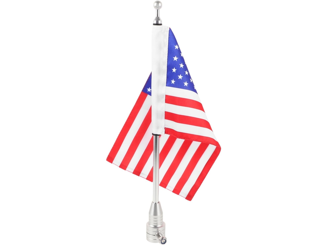 Suporte para Mastro de Bandeira de Motocicleta no Guidão, Acessório para Bicicleta, Suporte para Bandeira no Guidão, CHABERLU