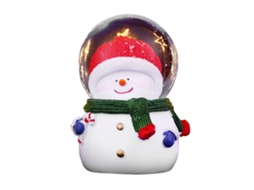 Bola de Natal de Neve com Luz Mudança de Cor Grande Boneco