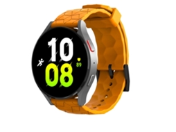 Pulseira De Relógio Com Estampa Futebol 20 Mm, Compatível Garmin Forerunner 255, Laranja, Acabamento Moderno