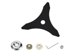 Lâmina De Três Dentes + Kit De Acessórios Universais De 5 Peças Para Cortadores De Grama - Lâmina De Serra Triangular