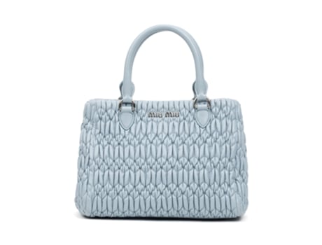 Mala De Ombro De Mulher Miu Miu Pre Owned Sky Blue Cloque Crossbody Azul (tamanho Único)