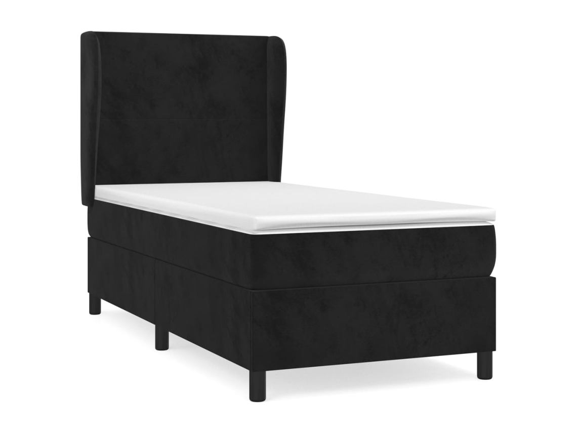 Box Spring Bed, Box Spring Beds Vidaxl Preto Veludo (80 X 200 Cm)