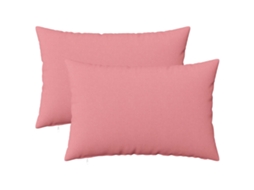 Vidaxl Almofada Com Travesseiro Heerlen 2 Unid. Rosa Tecido