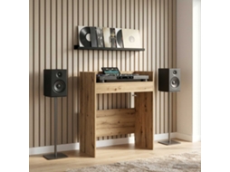 Vidaxl Mesa De Dj Carvalho Arttisan 82 X 45 X 102 Cm