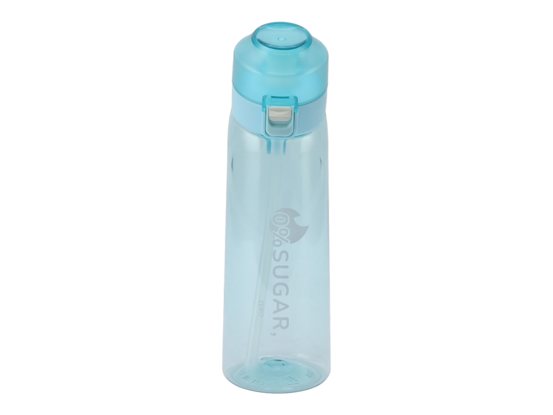 Garrafa de Água Fitness 650ml Leak Proof com Alça Azul Claro