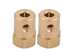 Conector De Motor Hexagonal De Latão Com Eixo Estendido (5mm) 4pcs
