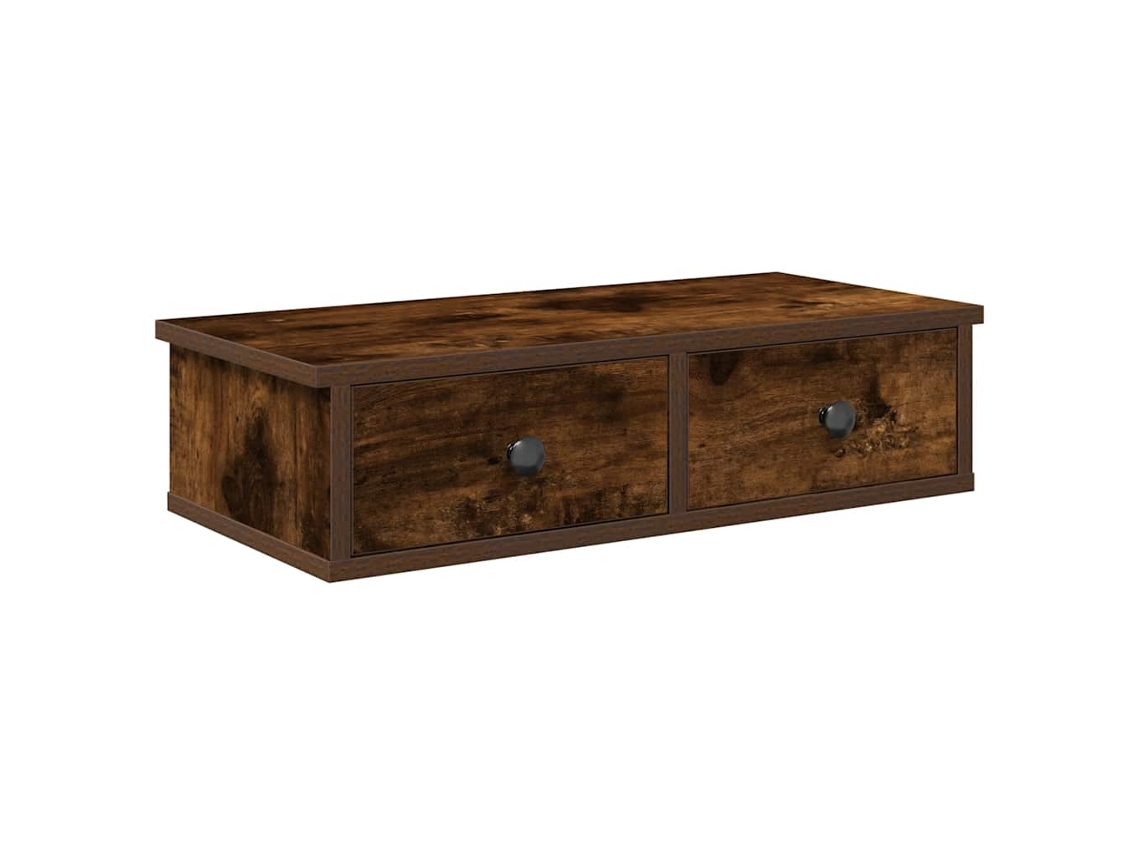 Wall Shelf, Wall Shelves Vidaxl Marrom Madeira Processada (60 X 28 X 15 Cm)