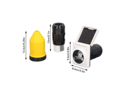 Conector de alimentação RV 50A com plugue, tampa e anel (125 V/250 V CA)