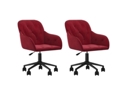 Dining Chair, Dining Chairs Vidaxl Vermelho Veludo (n/a)