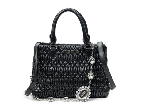 Mala De Ombro De Mulher Miu Miu Medium Null Bezerro Pele Preto (tamanho Único)