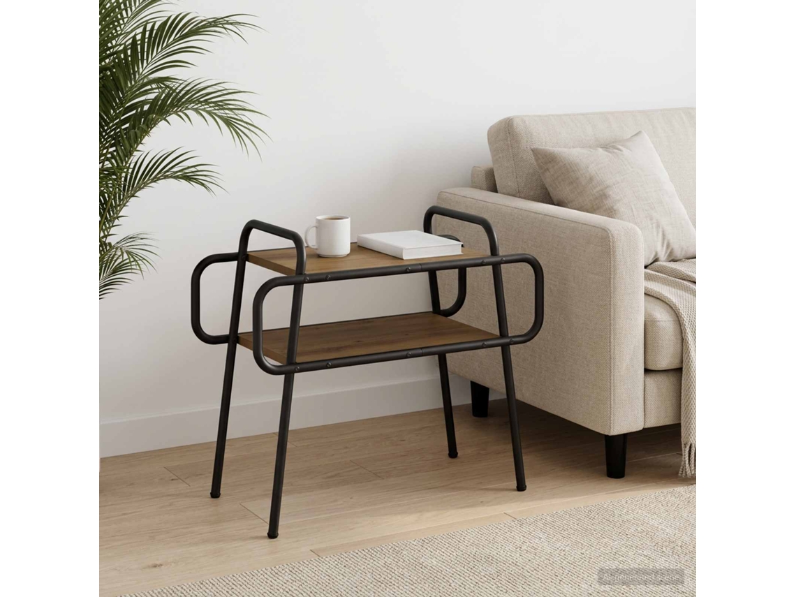 Vidaxl Mesa De Centro Carvalho Arttisan 60 X 30 X 51 Cm
