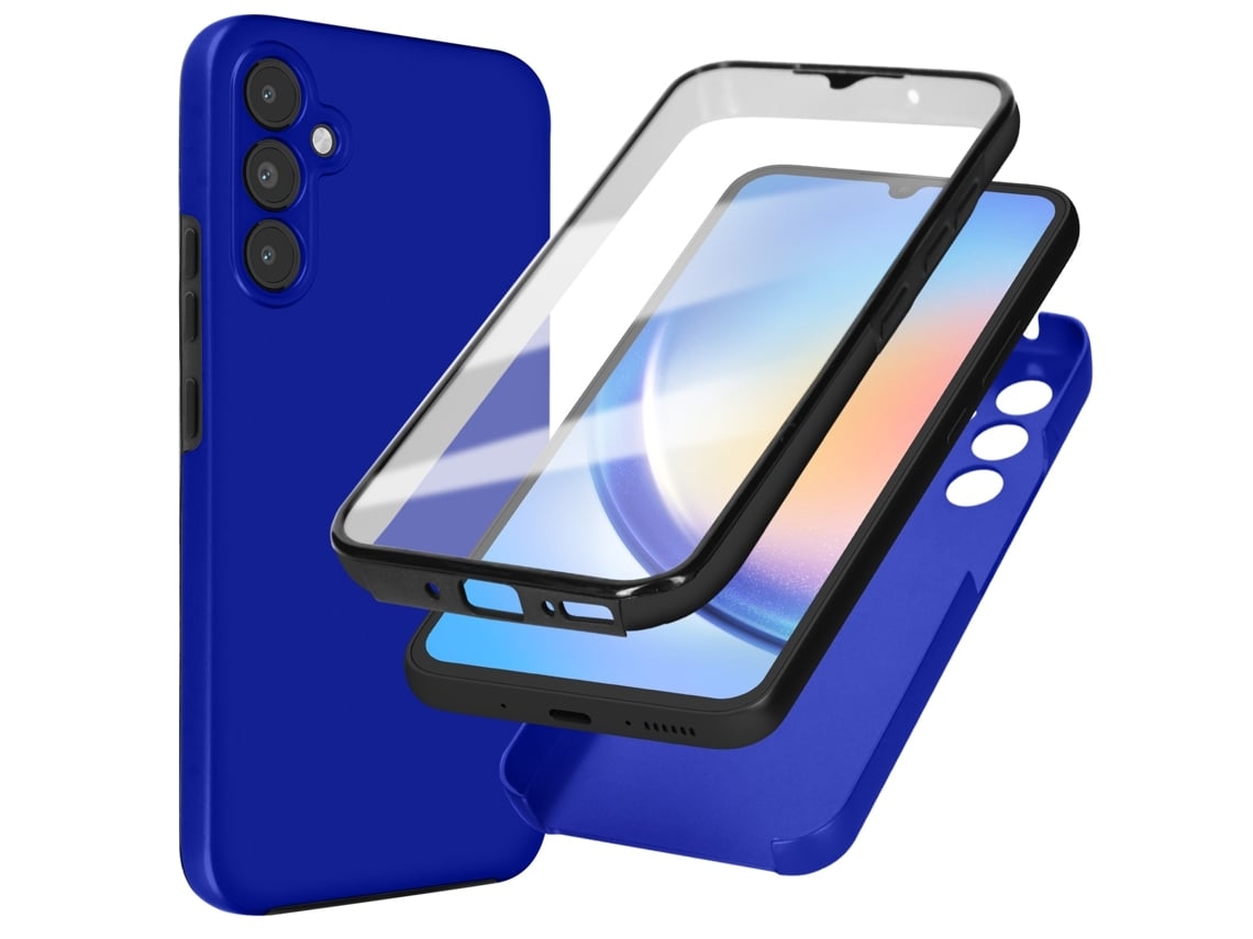 Capa Para Samsung Galaxy A34 5g/a13 5g Ushion Acrílico Rígida Azul