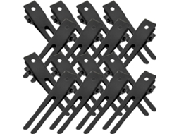 100 Presilhas de Cabelo em Metal Preto com Bordas Lisas e Antideslizantes