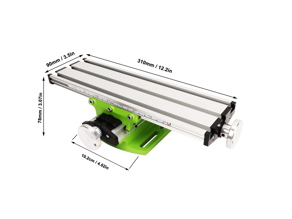 Mesa De Trabalho Flexível Para Fresadora E Broca 310x90mm