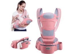 Multifunctional Frente e Verso Back Baby Strap Cor de rosa Design Ergonômico Adequado para 0 48 Meses AOZORZ