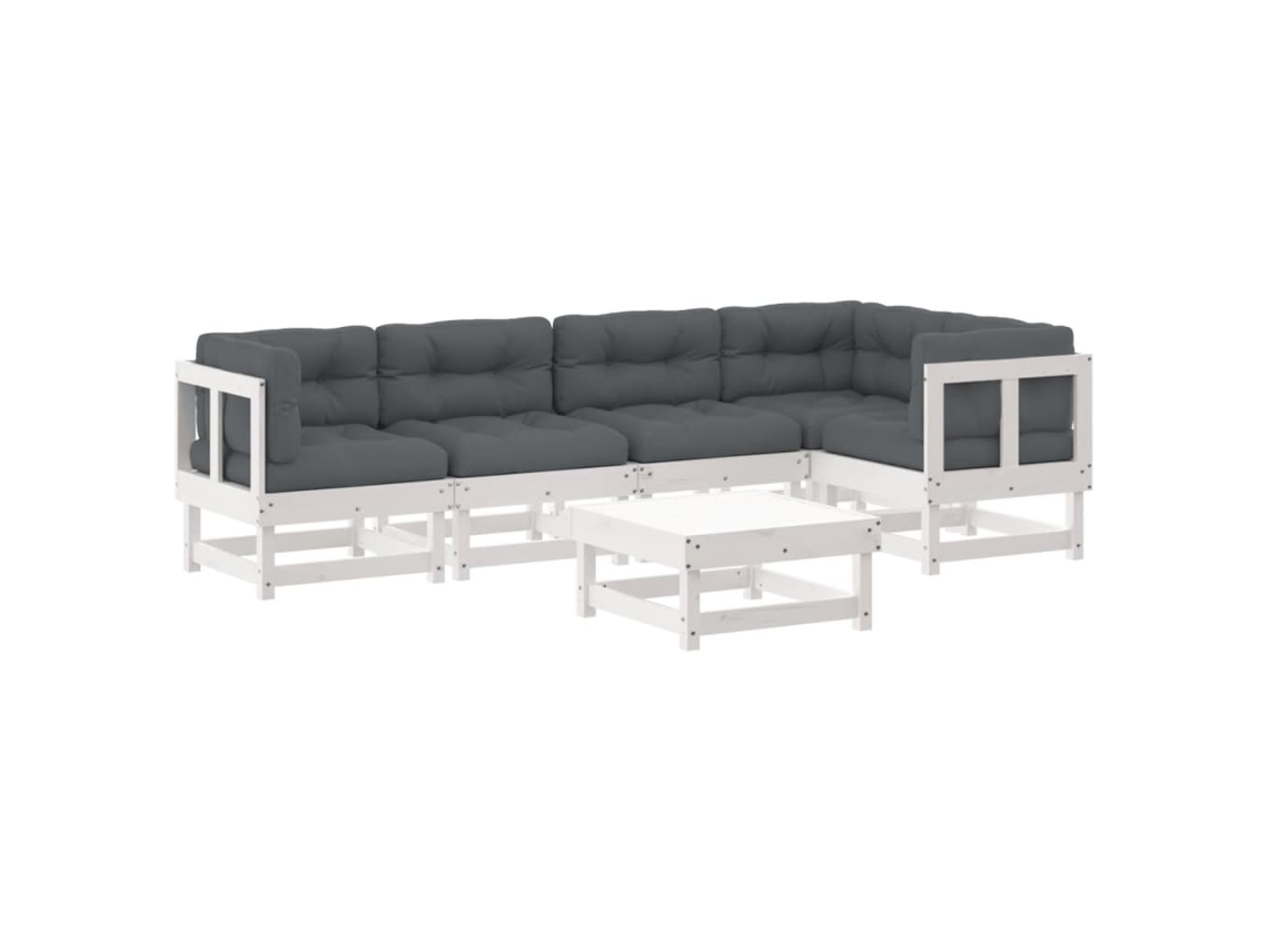 Garden Lounge Set, Garden Lounge Sets Vidaxl Branco Madeira (n/a)