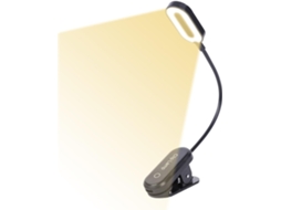 Luz De Leitura Led Recarregável, Luz Flexível Para Livros, Lâmpada De Leitura Com Mudança Cor