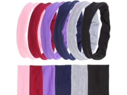 Conjunto De 6 Faixas De Cabelo Elásticas Antiderrapantes Para Meninas, Faixa De Cabelo Unissex Para Basquete.