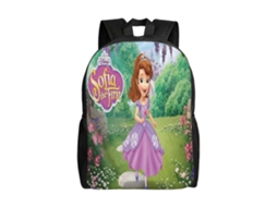 Mochila T62 Sofia The First Para Estudantes, Durável E Leve, À Prova Dágua E Com Alça De Ombro Respirável. Loja Olysi