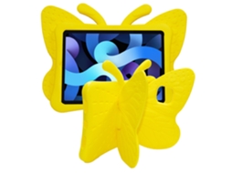 Capa Panoona Para Ipad 10,2 Polegadas (7ª/8ª/9ª Geração) 2019-2021 ,eva Rígido E Antichoque ,suporte Borboleta Amarelo