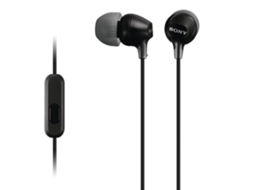 Auriculares com Fio SONY Mdr-Ex15Ap (Outlet Caixa Aberta - In Ear - Microfone - Preto)