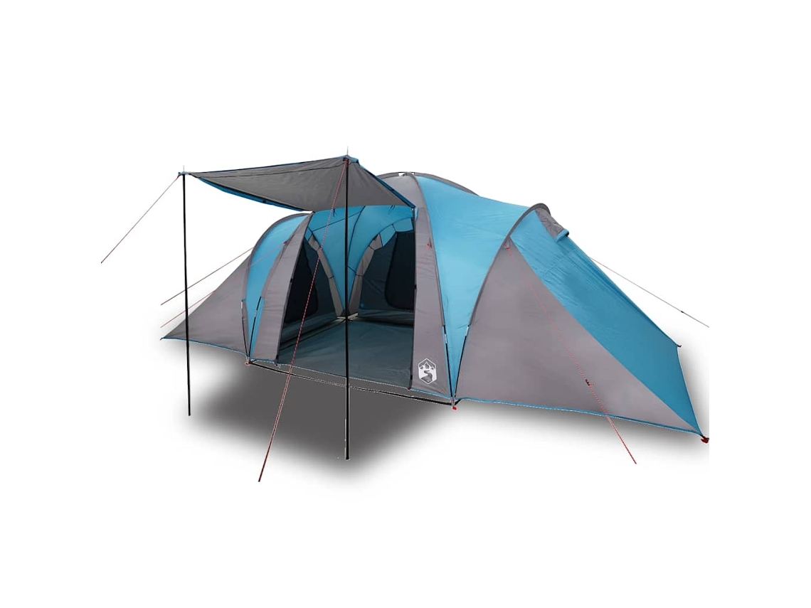 vidaXL Tenda familiar em cúpula para 6 pessoas impermeável azul