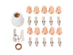 Kit 23 Peças Consumíveis para Torcha de Corte Plasma com Eletrodo e Bico S/MARCA