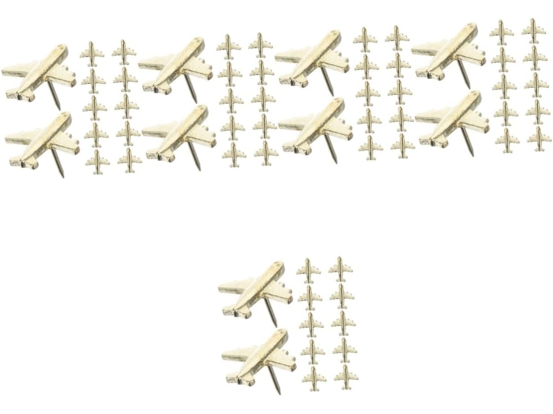 Série 5 Alfinetes De Metal Para Desenho Mini Feltro Mapa Mundi