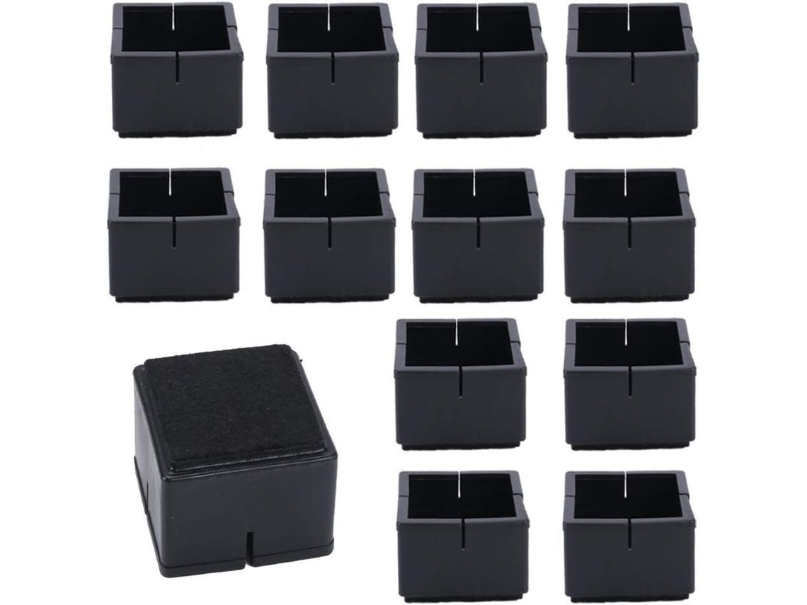 Capas para pernas de cadeira, 12 unidades, 42-48 mm, PVC com pelúcia, S/MARCA